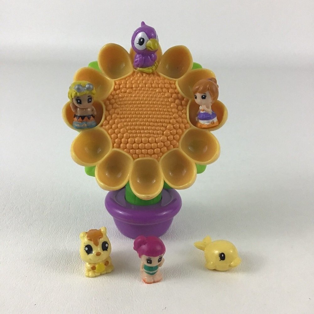 Squinkies Zinkies Snug As A Bug Sunflower Playset Mini Figures 2012 Blip Toys